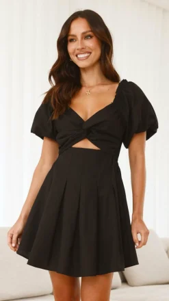 Stelle Mini Dress - Black
