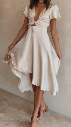 Sunny Daze Dress - Champagne