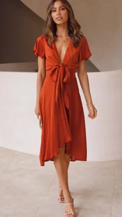 Sunny Daze Dress - Rust