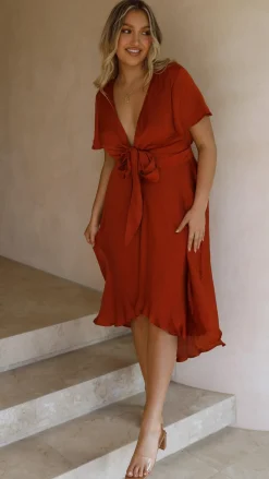 Sunny Daze Dress - Rust