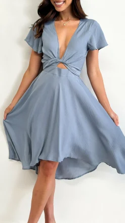 Sunny Daze Dress - Steel Blue