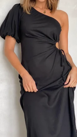 Suzie Midi Dress - Black