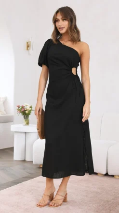 Suzie Midi Dress - Black