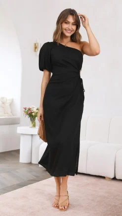 Suzie Midi Dress - Black