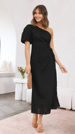 Suzie Midi Dress - Black