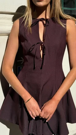 Sweeny Mini Dress - Plum