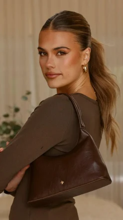 Sweetie Shoulder Bag - Choc PU