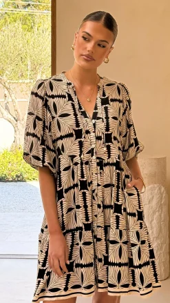 Tabitha Mini Dress - Cortana Print