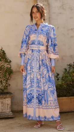Taia Maxi Dress - Madeline Blue
