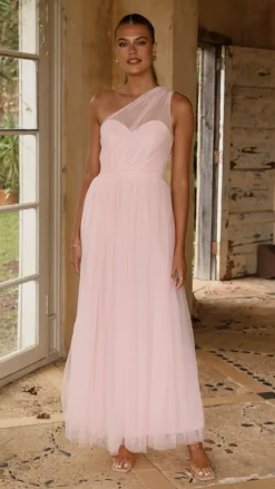 Talissa Tulle Maxi Dress - Pink