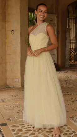 Talissa Tulle Maxi Dress - Yellow