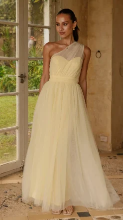 Talissa Tulle Maxi Dress - Yellow