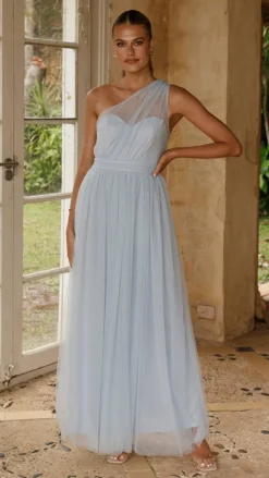Talissa Tulle Maxi Dress - Blue