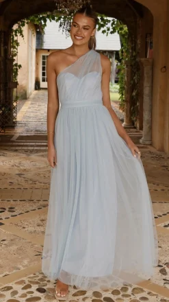 Talissa Tulle Maxi Dress - Blue