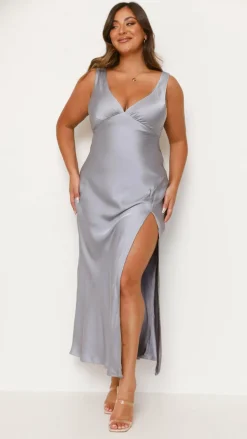 Taylor Maxi Dress - Steel Blue