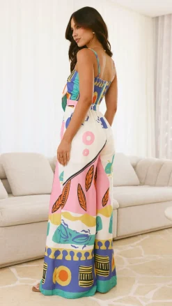 Teresa Jumpsuit - Blue/Pink