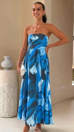 Tessah Maxi Dress - Blue Print