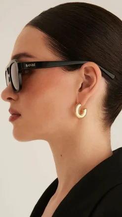 The Del Ray Sunglasses - Black / Brown