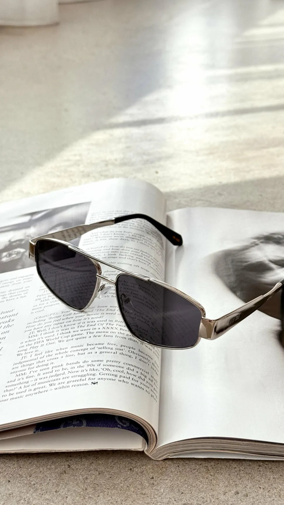 The Earle Sunglasses - Silver / Smoke