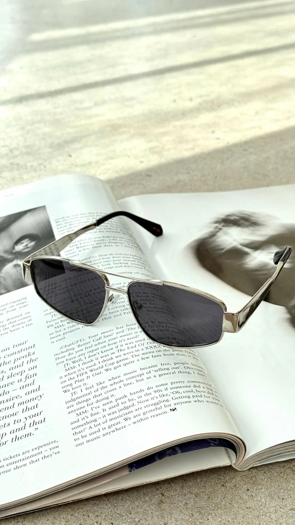The Earle Sunglasses - Silver / Smoke