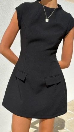 Thea Mini Dress - Black