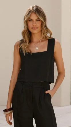 Tillie Crop Top - Black