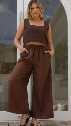 Tillie Crop Top - Chocolate