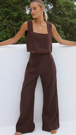 Tillie Crop Top - Chocolate