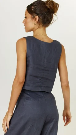 Tillie Crop Top - Ink