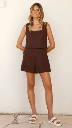 Tillie Shorts - Chocolate