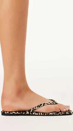 Tove Sandal - Leopard Satin