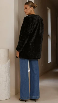 Tully Longline Jacket - Black