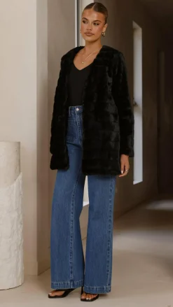 Tully Longline Jacket - Black
