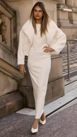 Tulum Crop Jacket - White