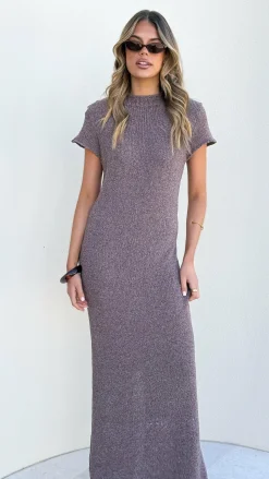 Valise Maxi Dress - Brown Marle