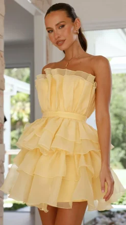 Vallerina Mini Dress - Yellow