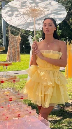 Vallerina Mini Dress - Yellow