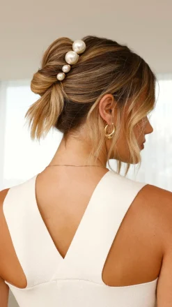 Vasska Hair Pin Set - Pearl