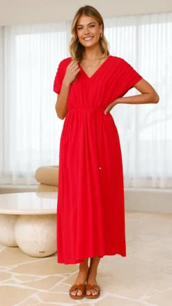 Velia Maxi Dress - Red