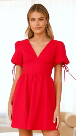 Verve Mini Dress - Red