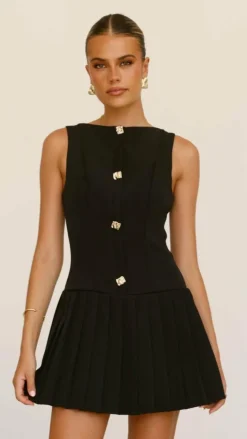 Vesperus Mini Dress - Black