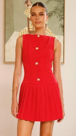 Vesperus Mini Dress - Red