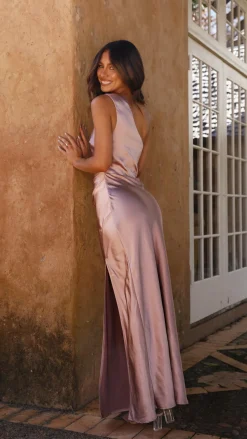 Victoria Maxi Dress - Dusty Pink