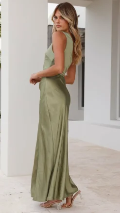 Victoria Maxi Dress - Olive
