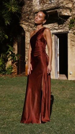 Victoria Maxi Dress - Rust