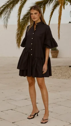 Viola Mini Dress - Black