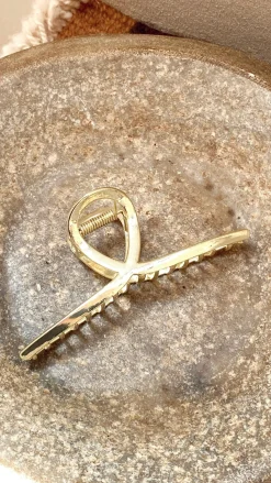 Wallia Claw Clip - Gold