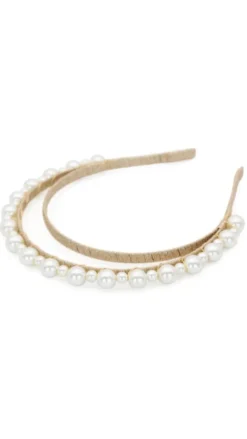 Whitney Headpiece - Gold/Pearl