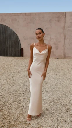 Willow Maxi Dress - Champagne