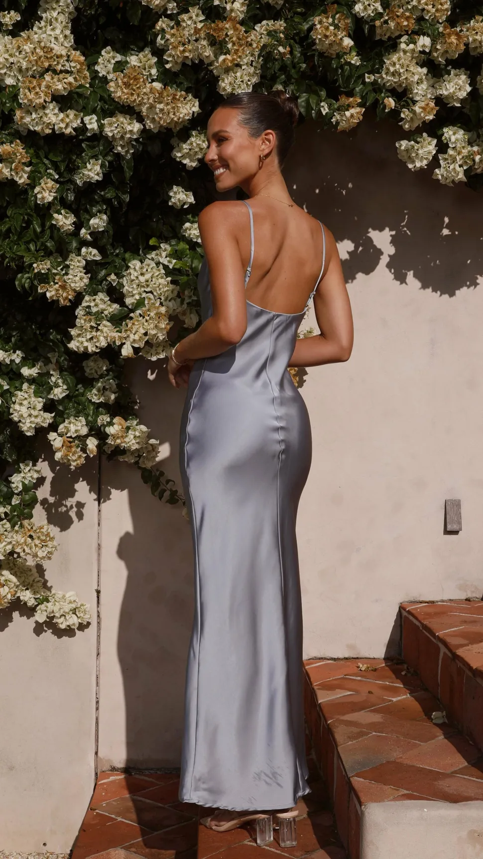 Willow Maxi Dress - Steel Blue